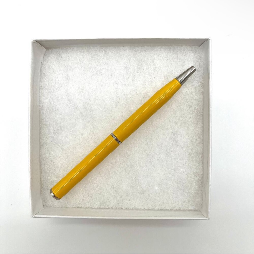 COACH Yellow Metal Ballpoint Pen